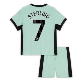 Chelsea Raheem Sterling #7 Tredje Kläder Barn 2023-24 Kortärmad (+ Korta byxor)